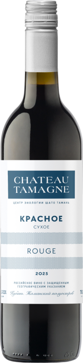 Вино с ЗГУ «Кубань. Таманский полуостров» сухое красное «Шато Тамань. Руж»